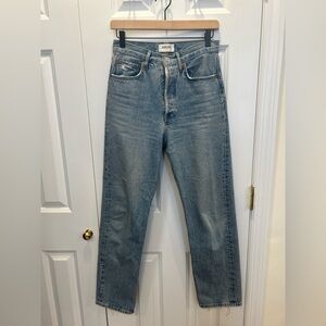 Agolde Light Blue Straight Jeans